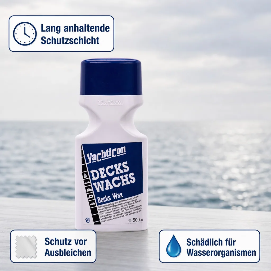 YACHTICON Decks Wachs 500 ml Schutz und Pflege
