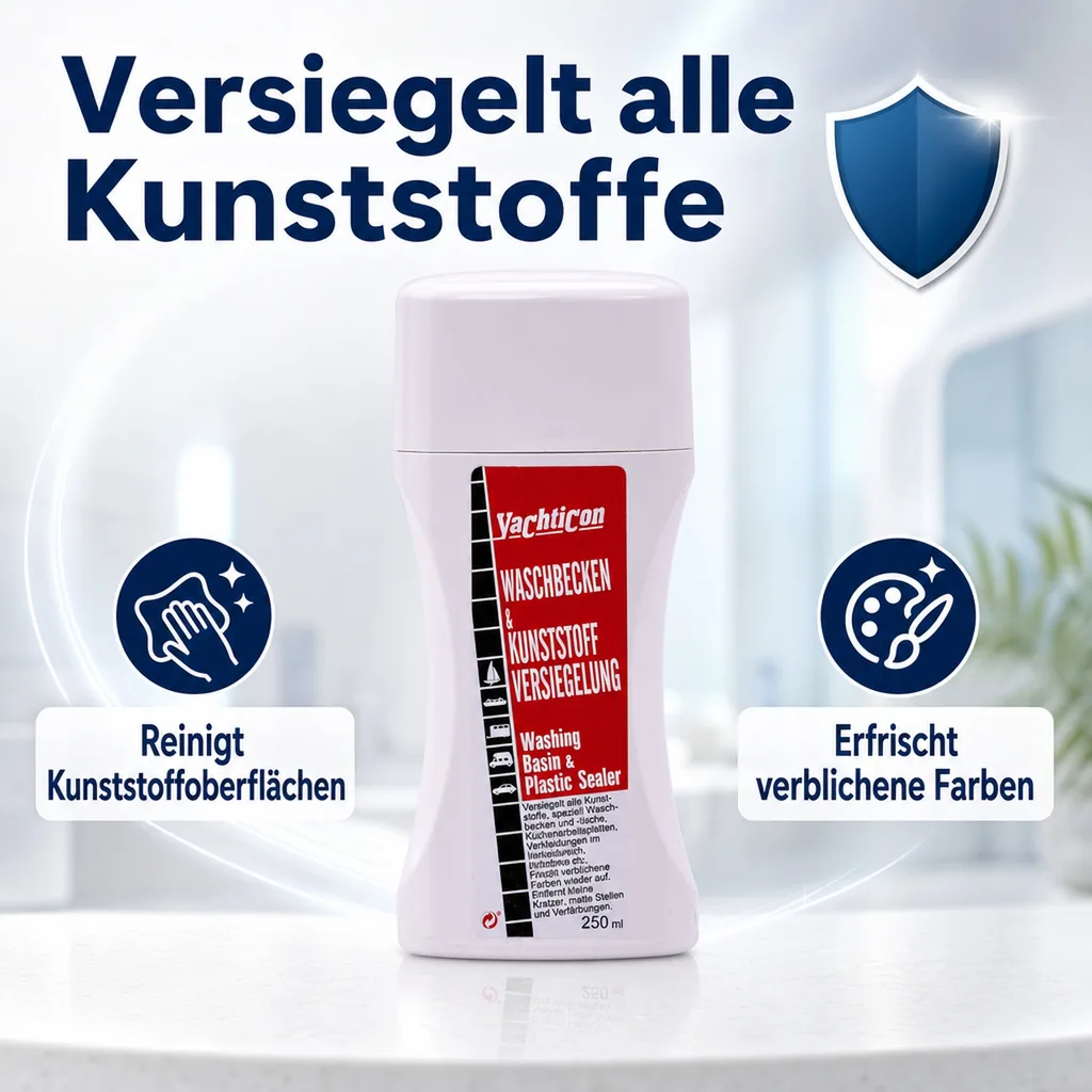 YACHTICON Waschbecken & Kunststoff Versiegelung 250 ml