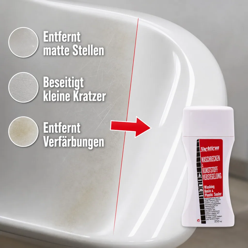 YACHTICON Waschbecken & Kunststoff Versiegelung 250 ml