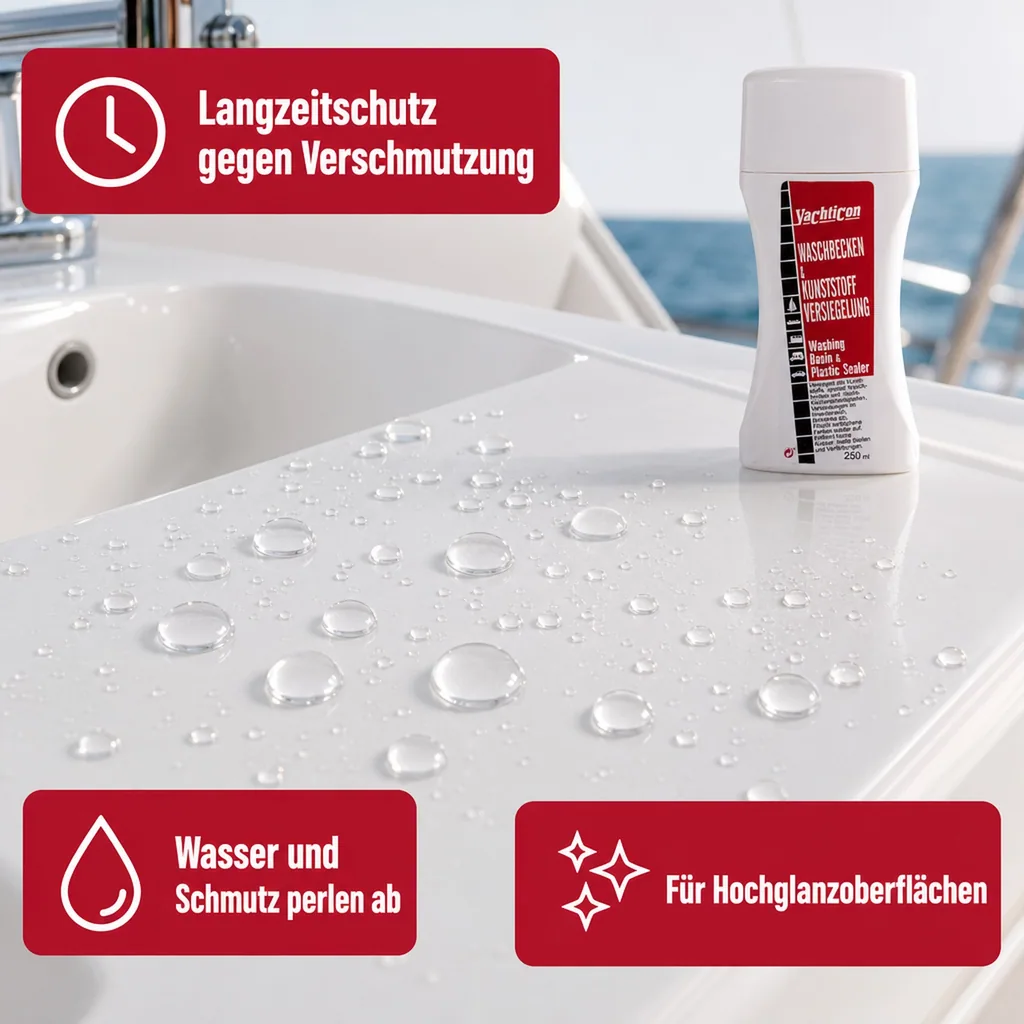 YACHTICON Waschbecken & Kunststoff Versiegelung 250 ml