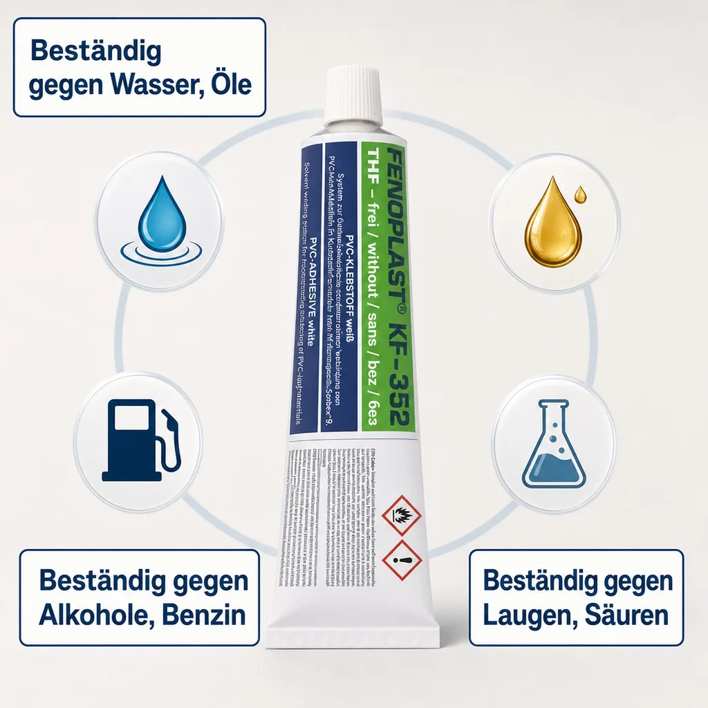 FENOPLAST KF-352 weiß 180 g/200 ml Quellschweißmittel für PVC Hart