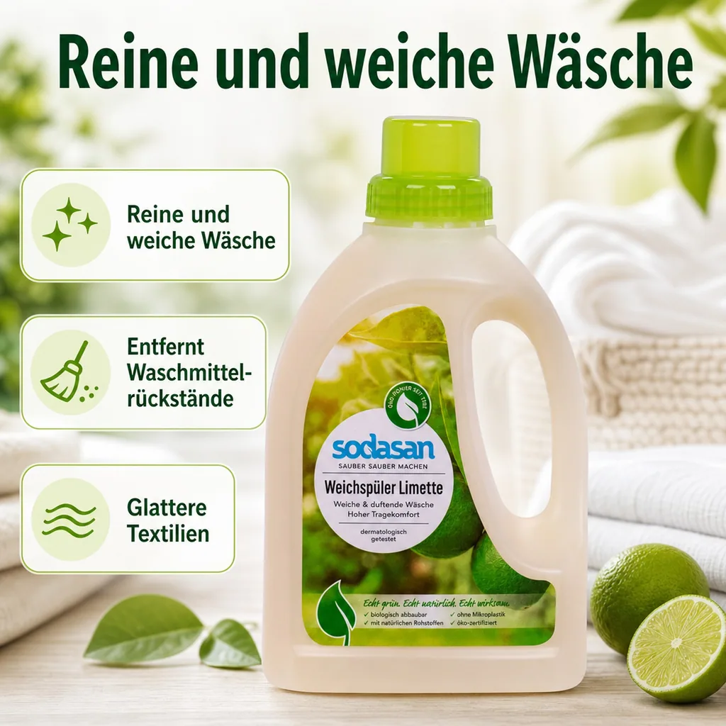 SODASAN Weichspüler Limette 750 ml