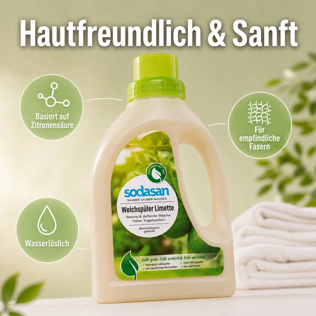 SODASAN Weichspüler Limette 750 ml
