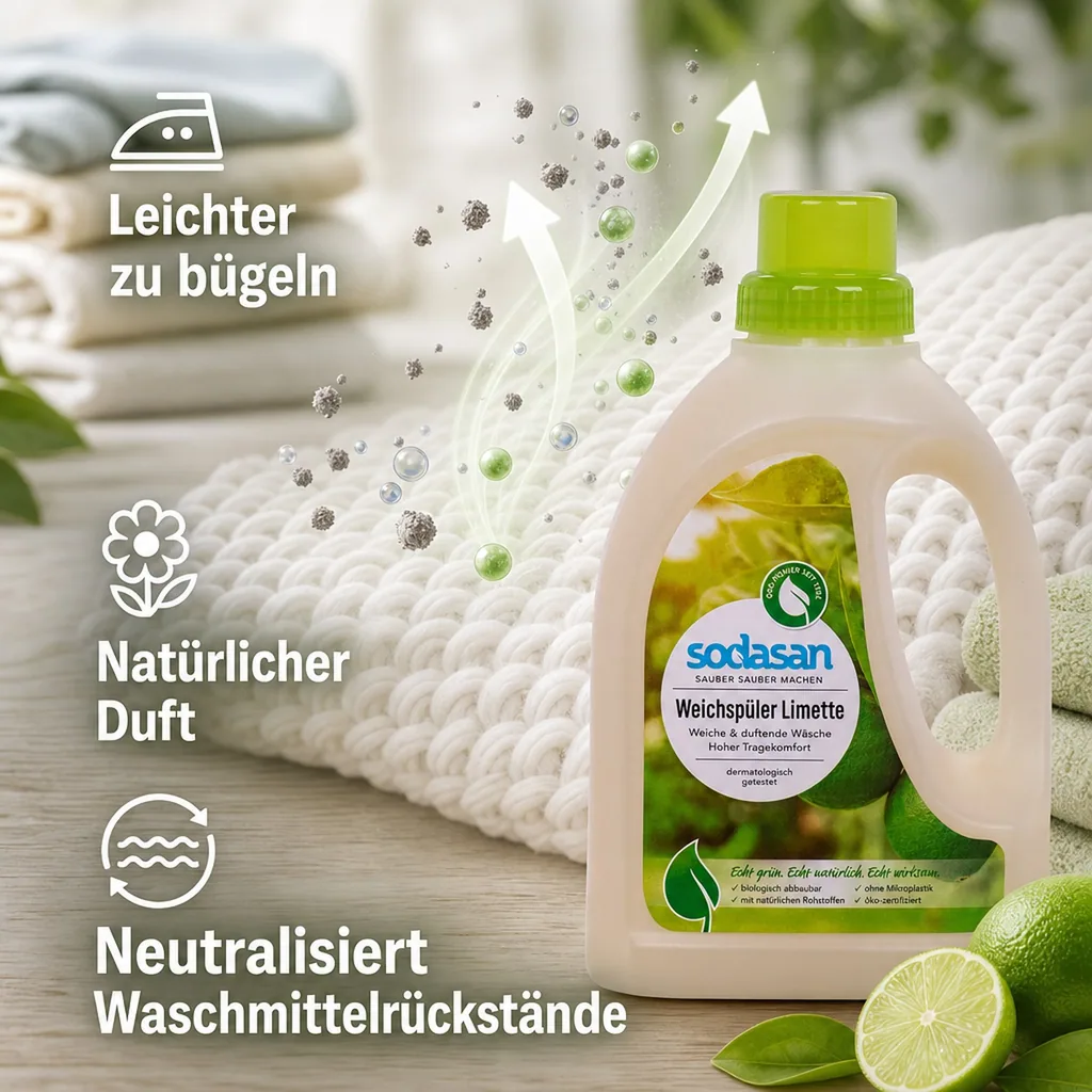 SODASAN Weichspüler Limette 750 ml