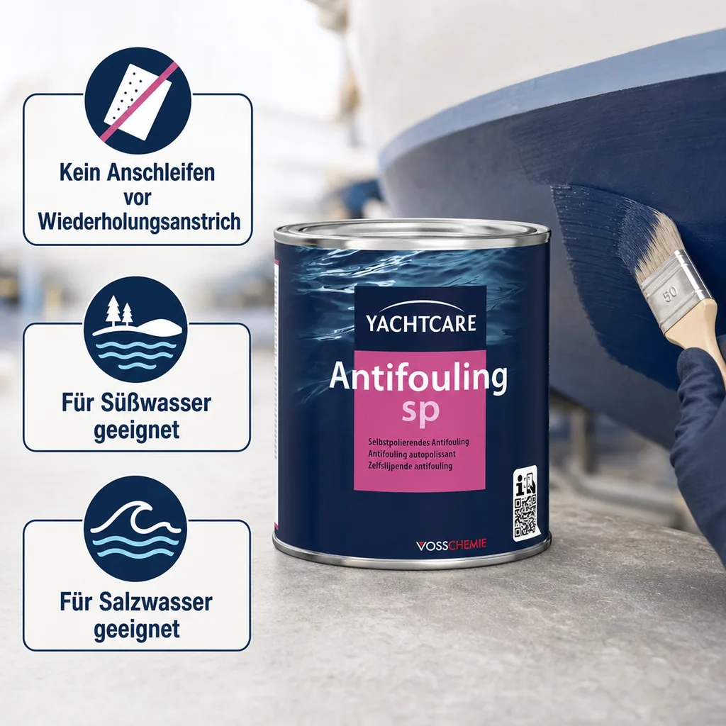 YACHTCARE Antifouling SP 750 ml off-white grau-weiß