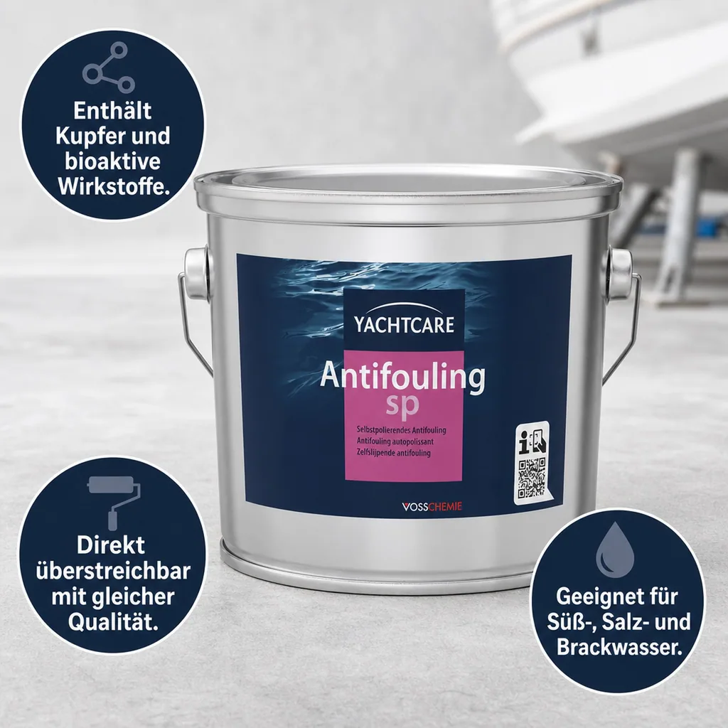 YACHTCARE Antifouling SP 2,5 Liter black