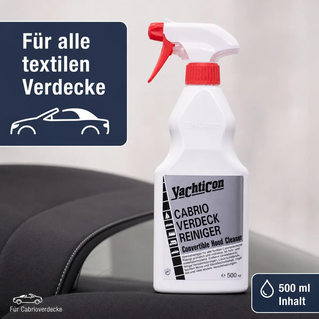 YACHTICON Cabrioverdeck Reiniger 500 ml für textile Verdecke