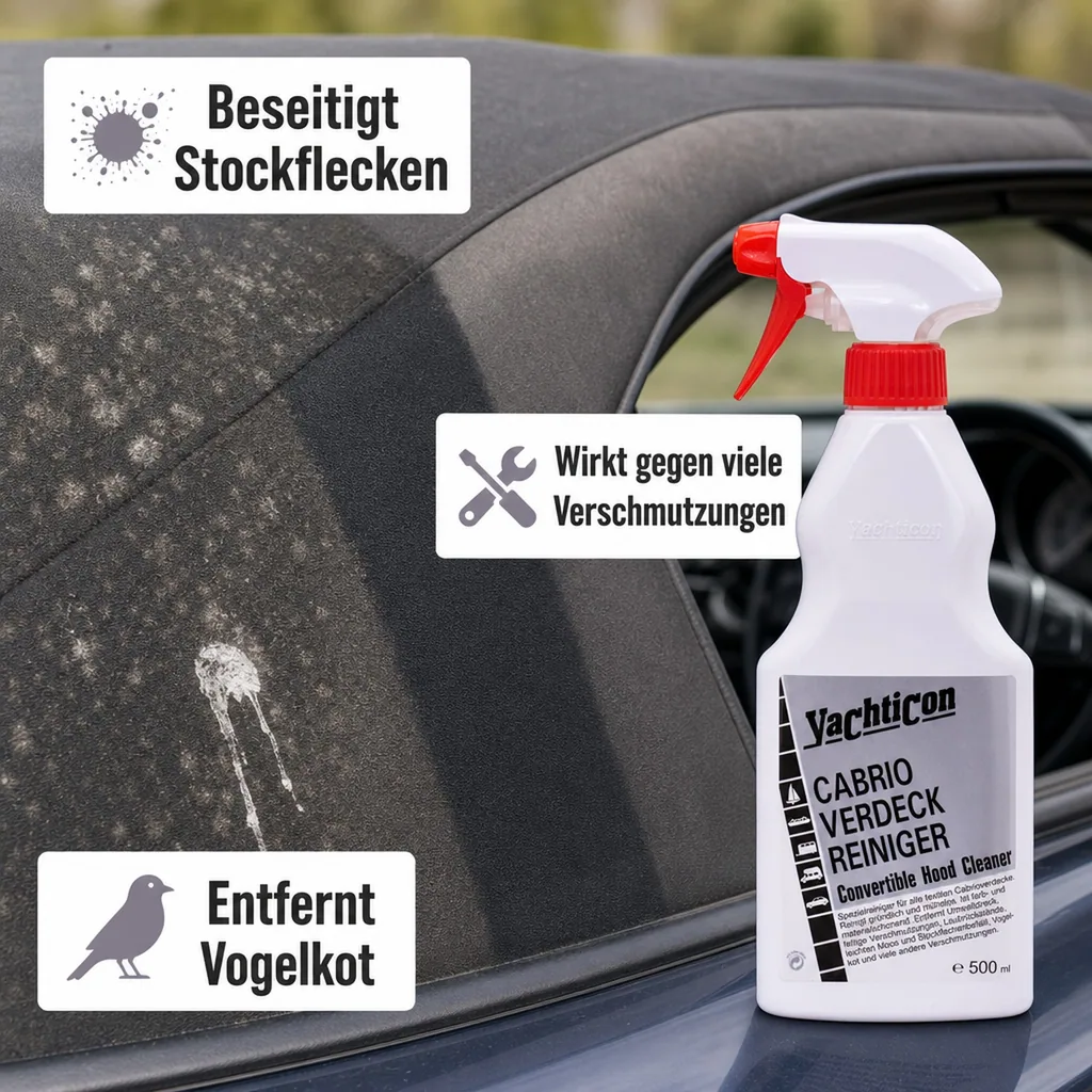 YACHTICON Cabrioverdeck Reiniger 500 ml für textile Verdecke