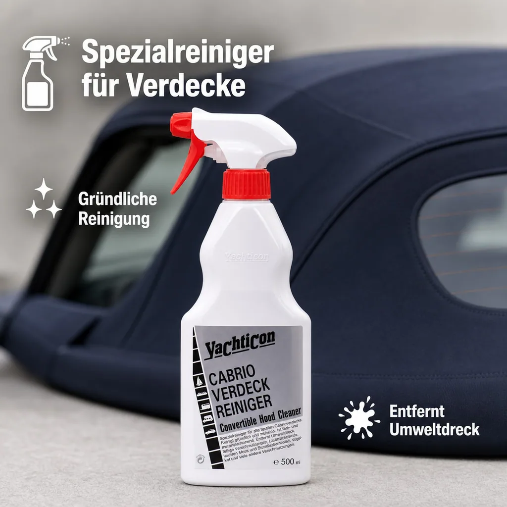 YACHTICON Cabrioverdeck Reiniger 500 ml für textile Verdecke