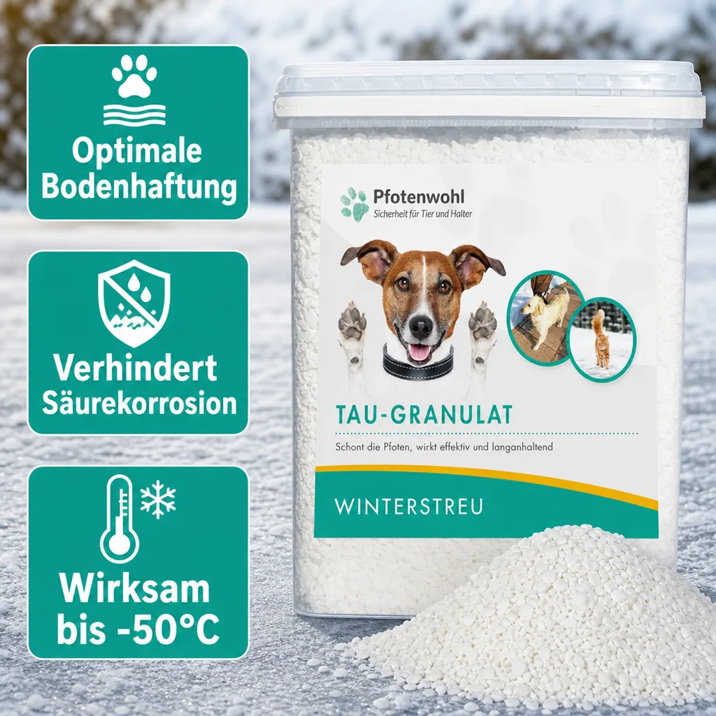 HOTREGA Tau-Granulat Pfotenwohl 5 kg Winterstreu á 96 Stück = 480 Kg 1 Palette
