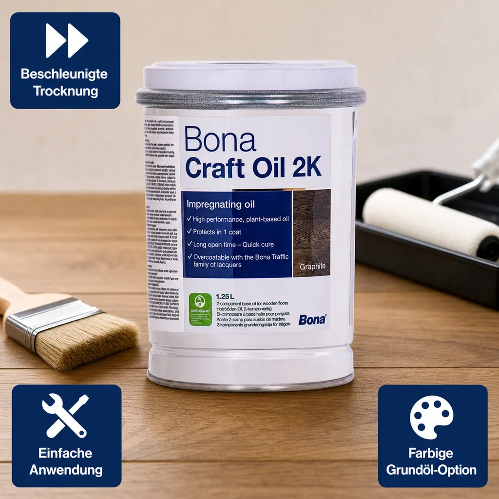 BONA Craft Oil 2K Graphite 1,25 Liter schwarz