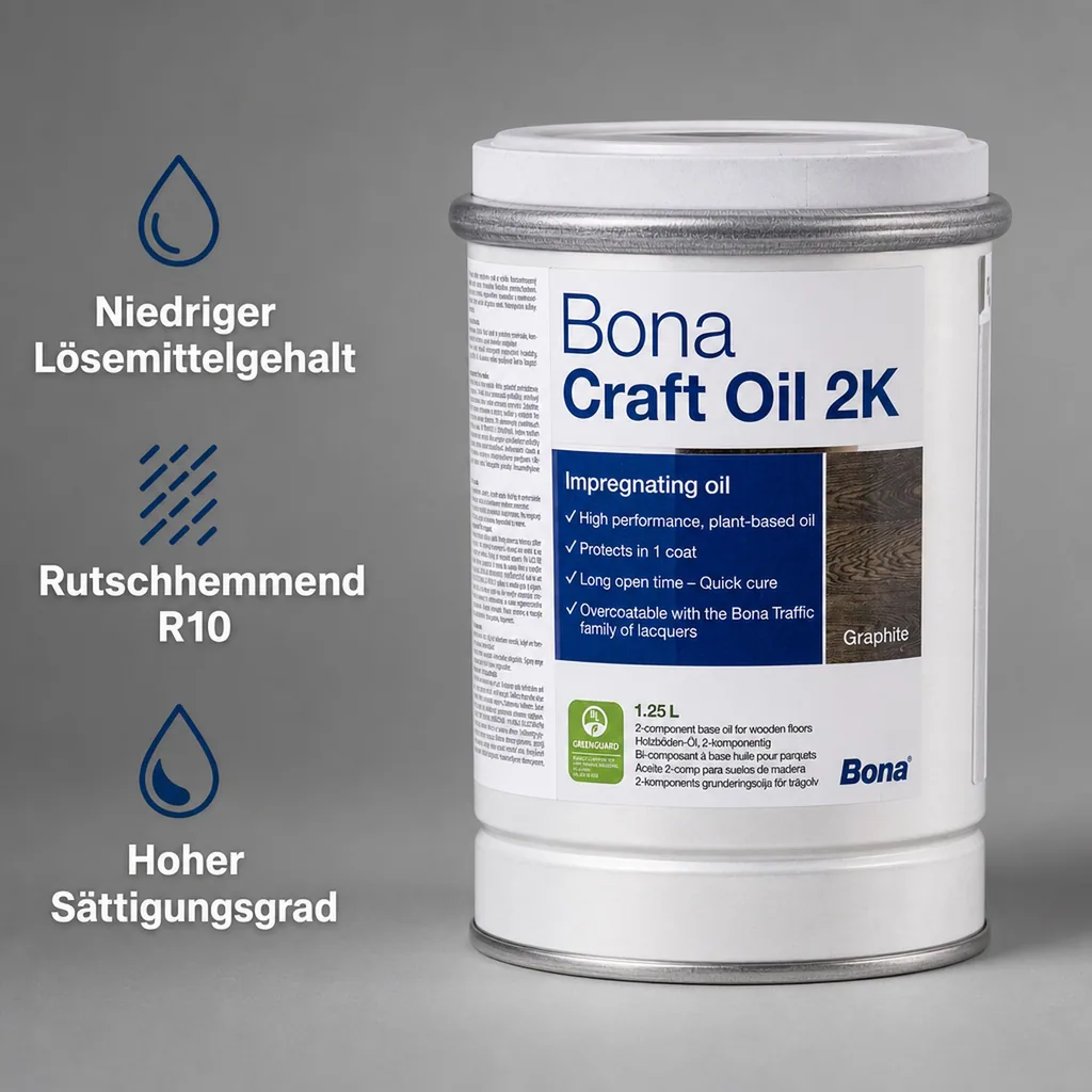 BONA Craft Oil 2K Graphite 1,25 Liter schwarz