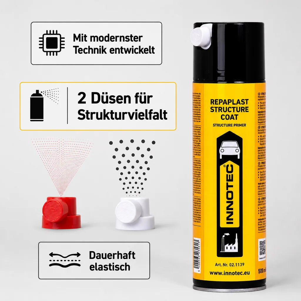 INNOTEC Repaplast Structure Coat NF Struckturlack 500 ml