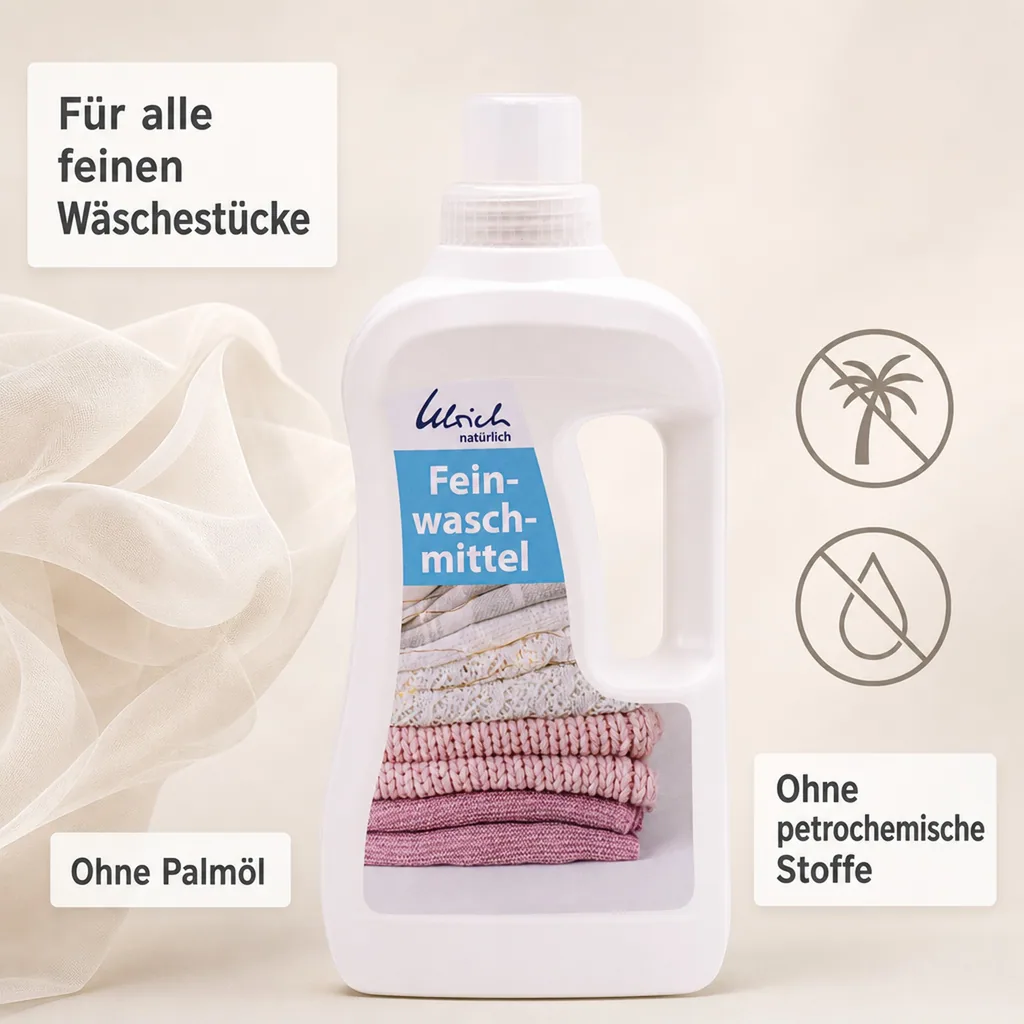 ULRICH natürlich Feinwaschmittel 1 Liter NCP-vegan zertifiziert