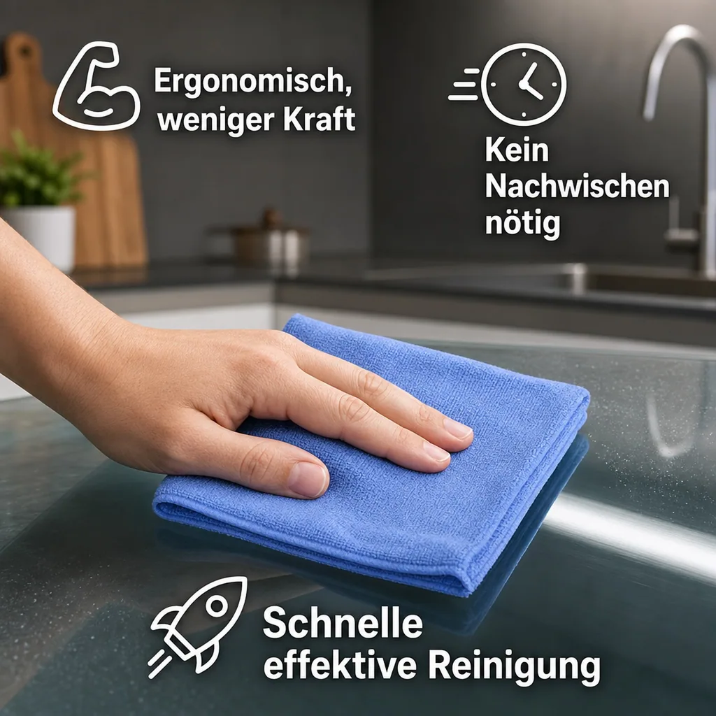 HOTREGA Mikrofasertuch 40 x 40 cm blau extra starke Qualität 20 Stück Packung