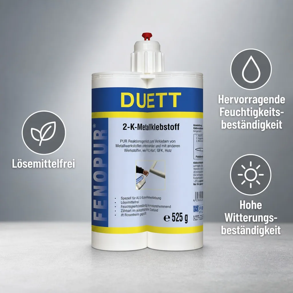 FENOPLAST Fenopur 2-K PU-Klebstoff Duett auf PU Basis 525 g grau