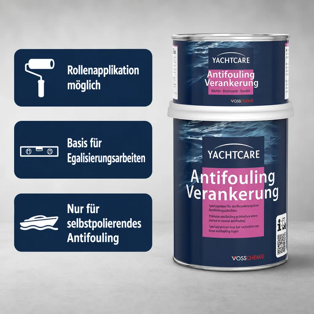 YACHTCARE Antifouling Verankerung 750 ml weiß