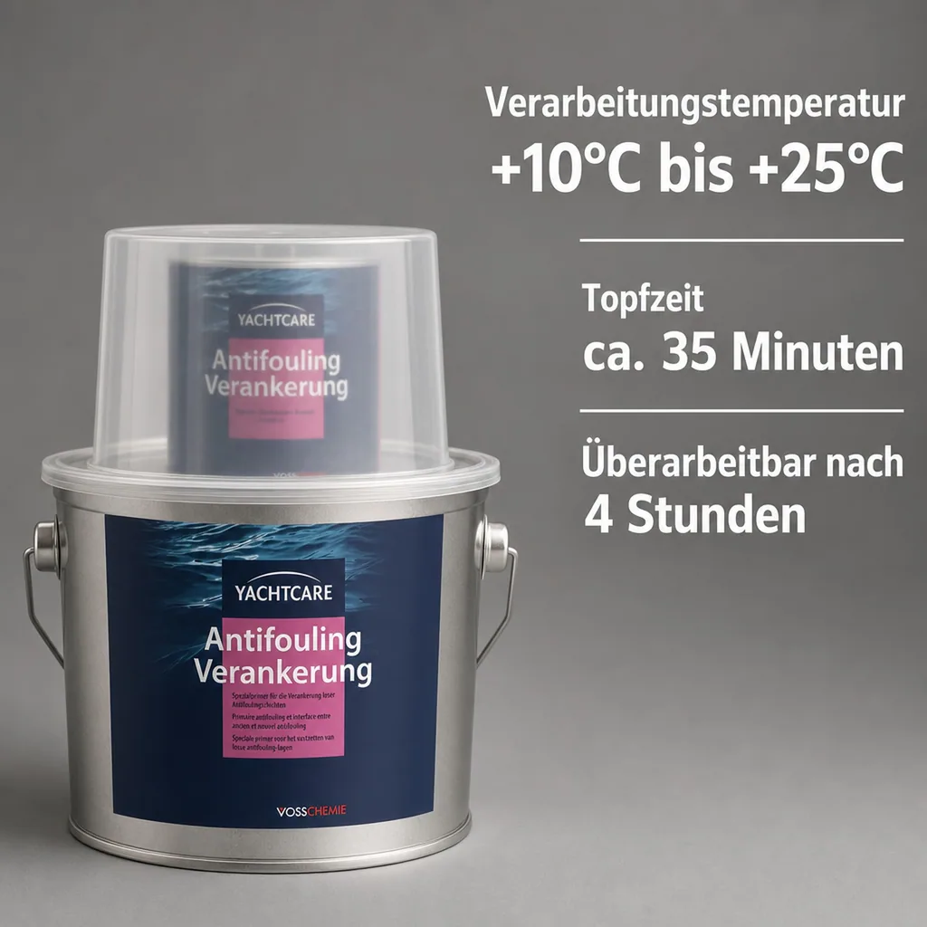 YACHTCARE Antifouling Verankerung 2,25 Liter weiß