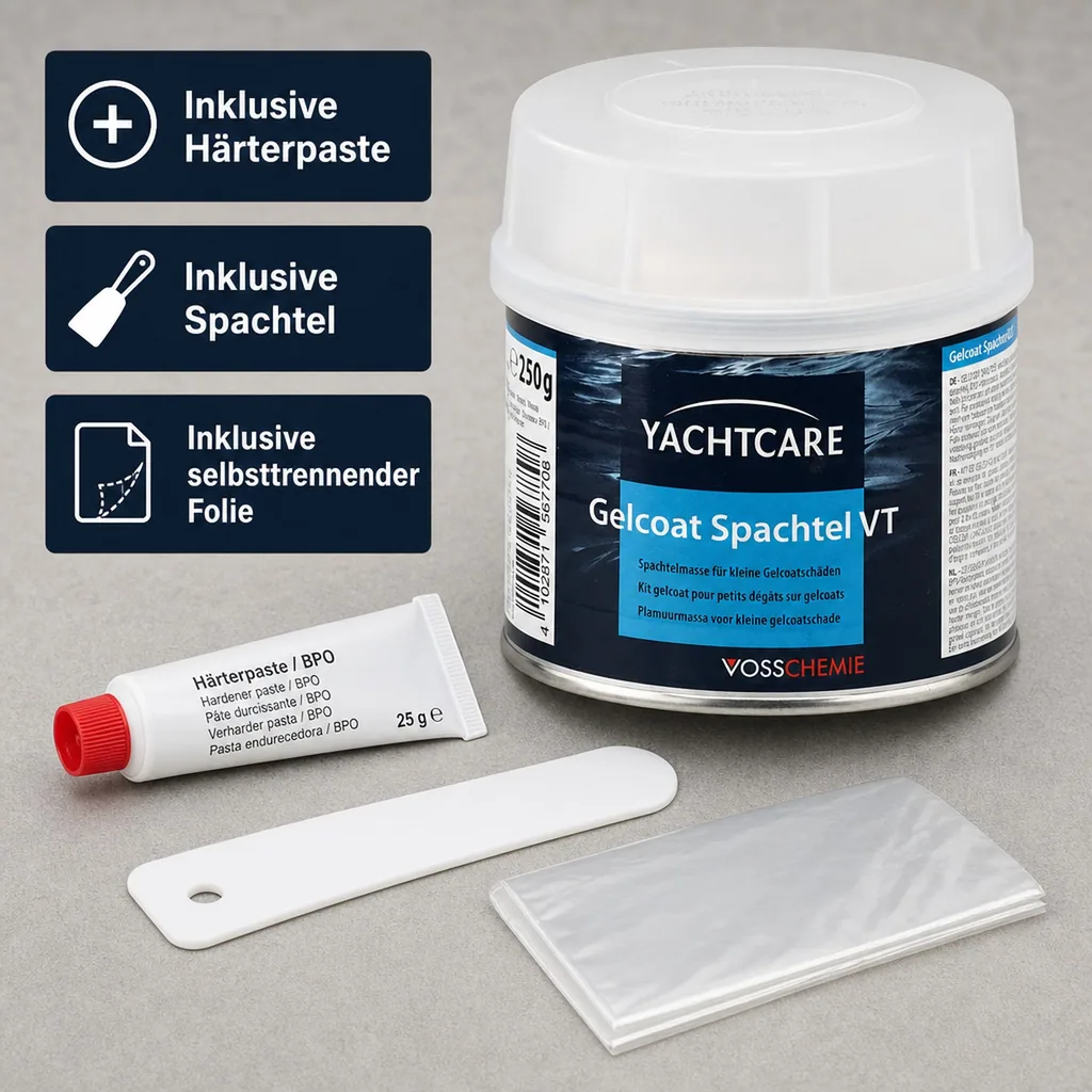 YACHTCARE Gelcoat Spachtel VT 250 g weiß