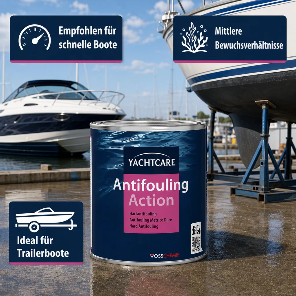 YACHTCARE Antifouling Action Hard AF 750 ml rot