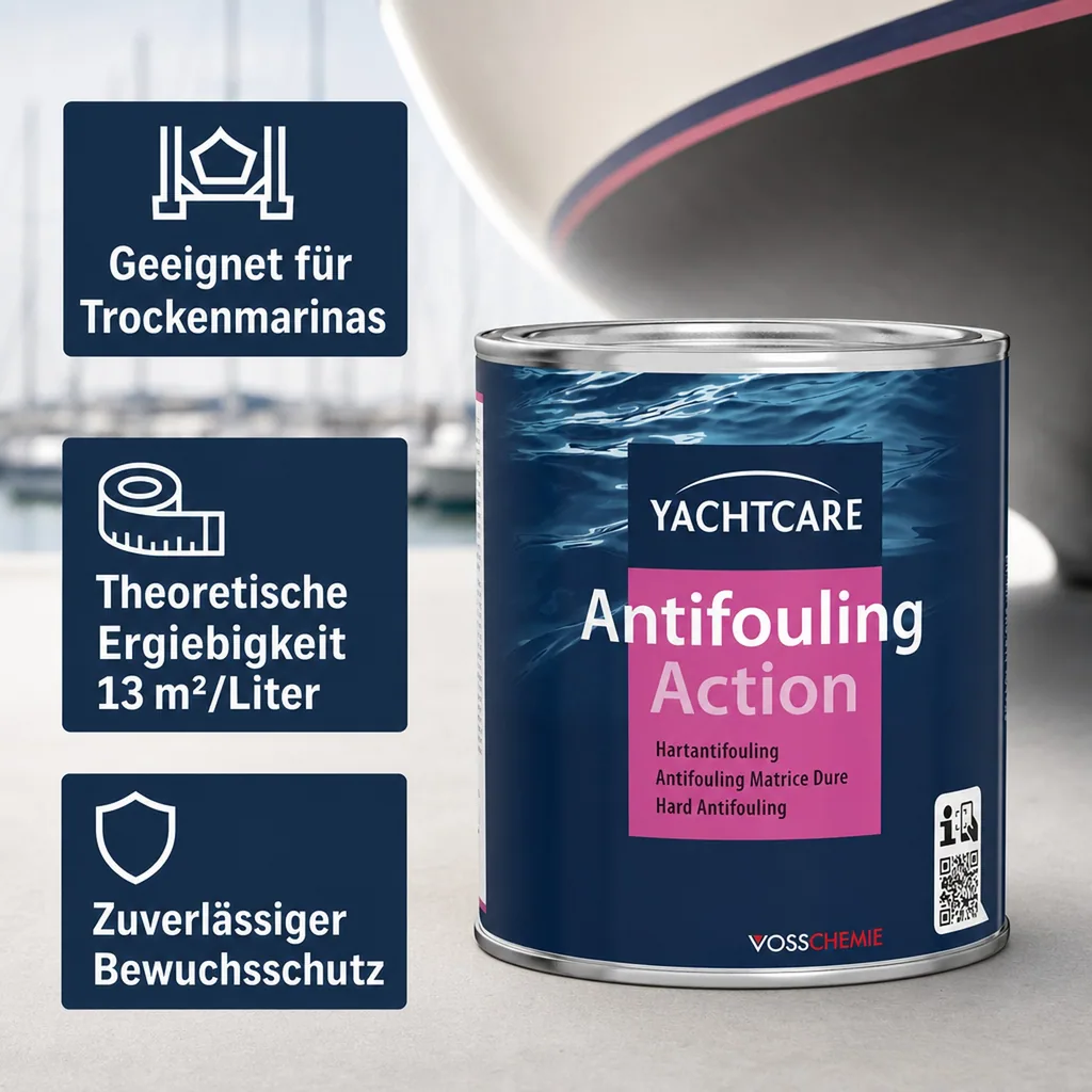 YACHTCARE Antifouling Action Hard AF 750 ml rot