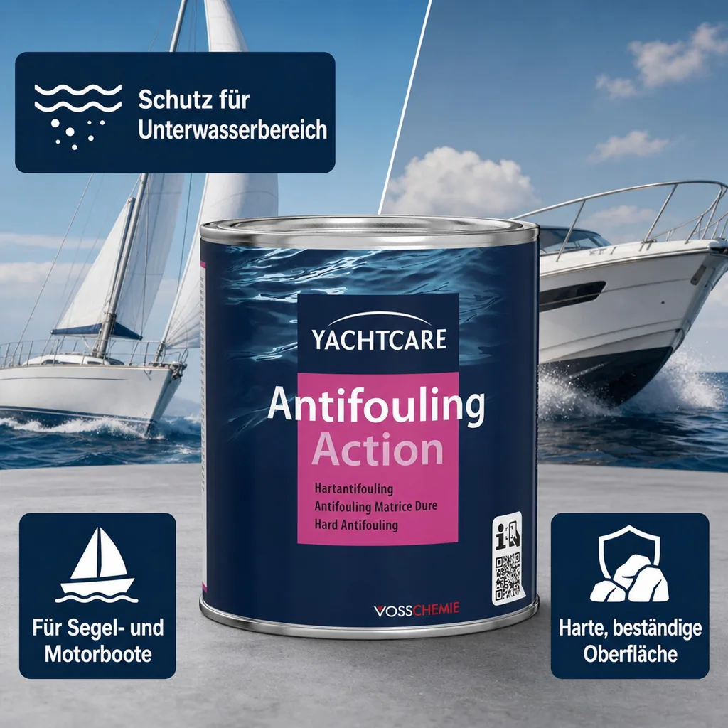 YACHTCARE Antifouling Action Hard AF 750 ml schwarz