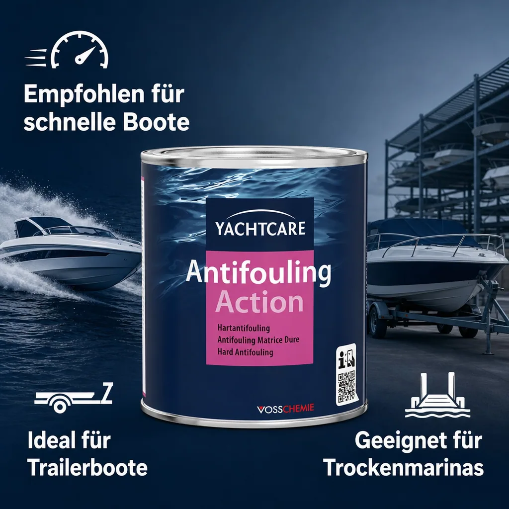 YACHTCARE Antifouling Action Hard AF 750 ml schwarz