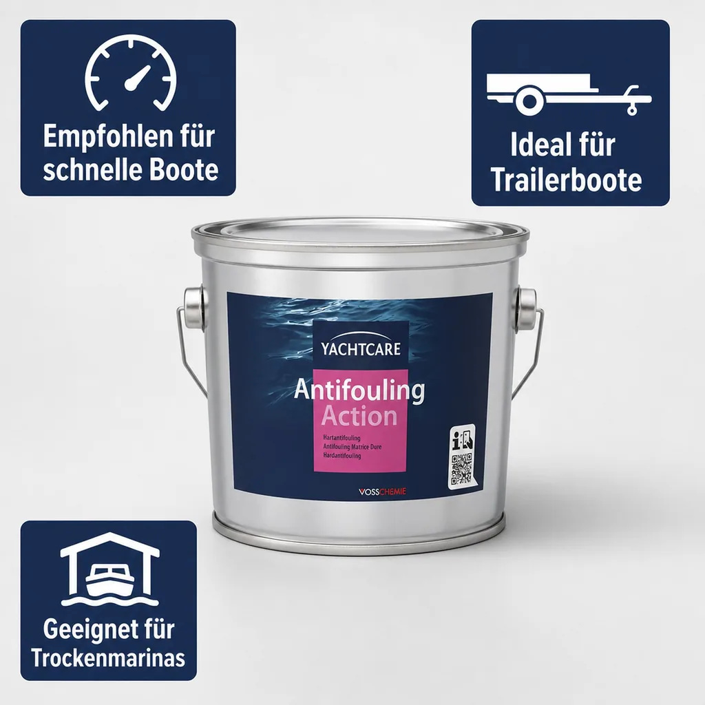 YACHTCARE Antifouling Action Hard AF 2,5 Liter schwarz