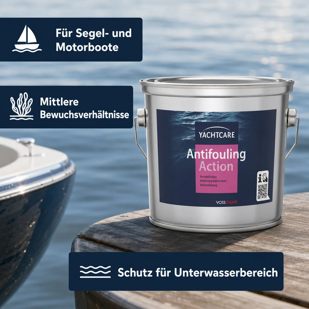 YACHTCARE Antifouling Action Hard AF 2,5 Liter schwarz