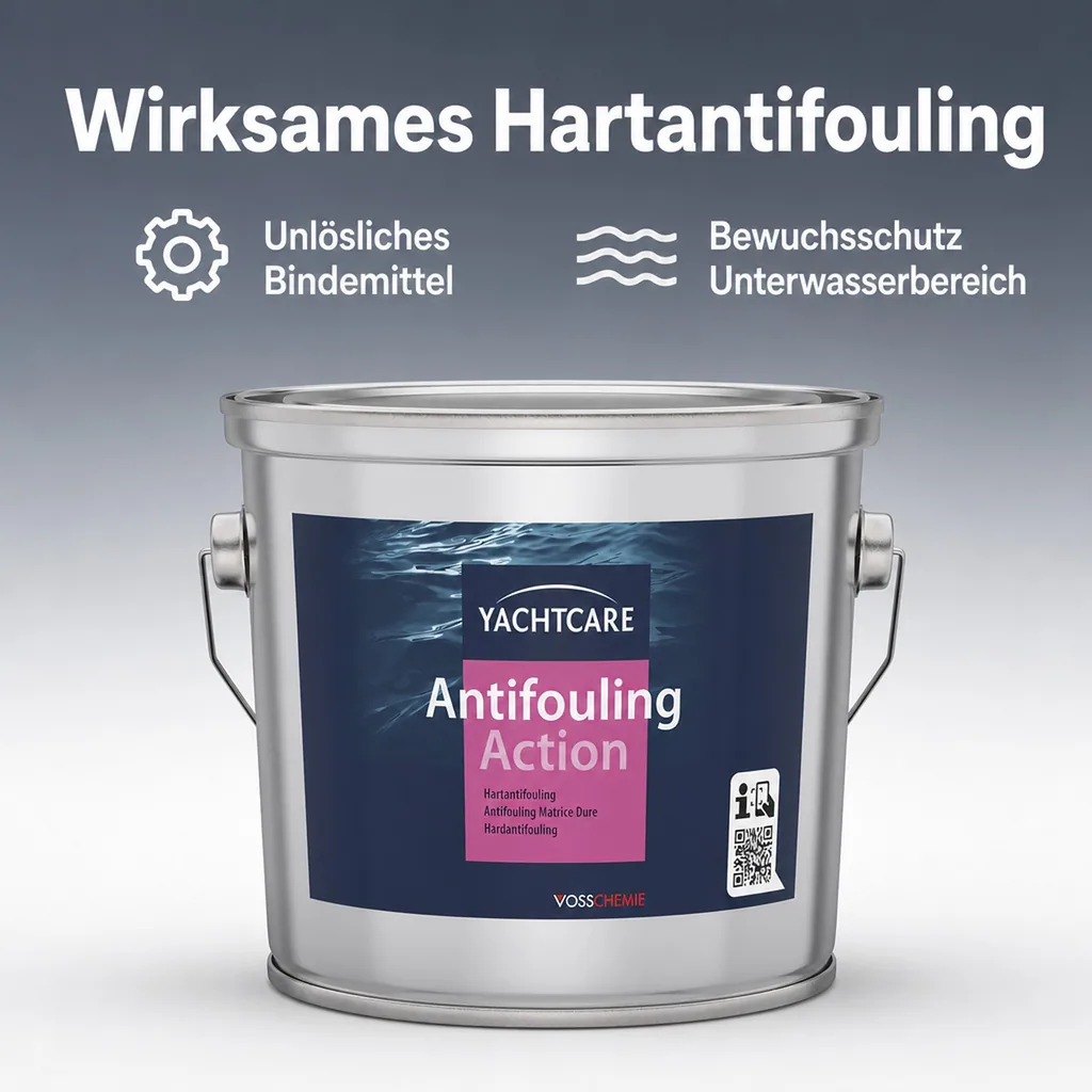 YACHTCARE Antifouling Action Hard AF 2,5 Liter off white grau-weiß