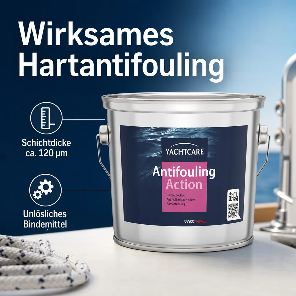 YACHTCARE Antifouling Action Hard AF 2,5 Liter rot