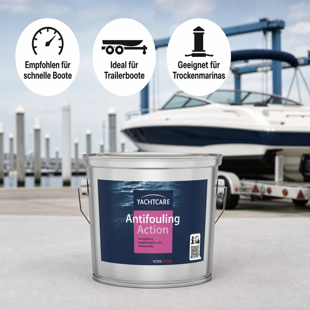 YACHTCARE Antifouling Action Hard AF 2,5 Liter rot