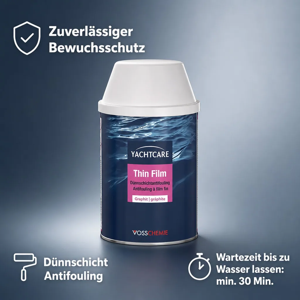 YACHTCARE Thin Film Dünnschicht Antifouling 750 ml graphit