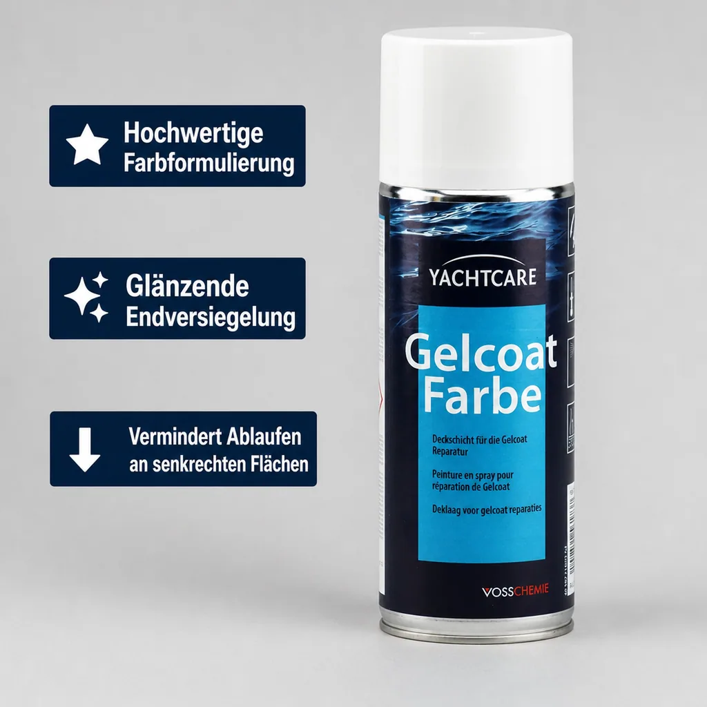 YACHTCARE Gelcoat Farbe RAL 9010 reinweiß 400 ml Aerosolspraydose