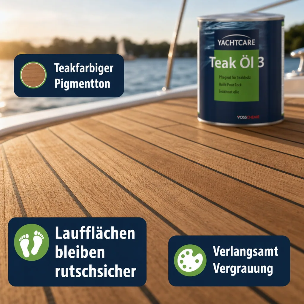 YACHTCARE Teak Öl 3 1 Liter