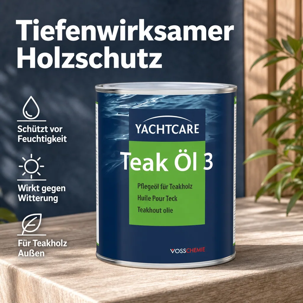 YACHTCARE Teak Öl 3 1 Liter