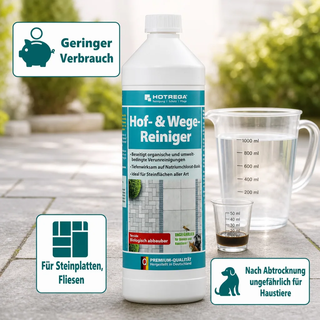 HOTREGA Hof- & Wege Reiniger 1 Liter Konzentrat