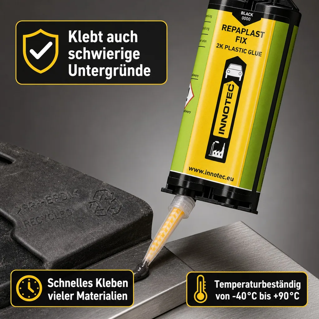 INNOTEC Repaplast Fix 50 ml schwarz Doppelkartusche