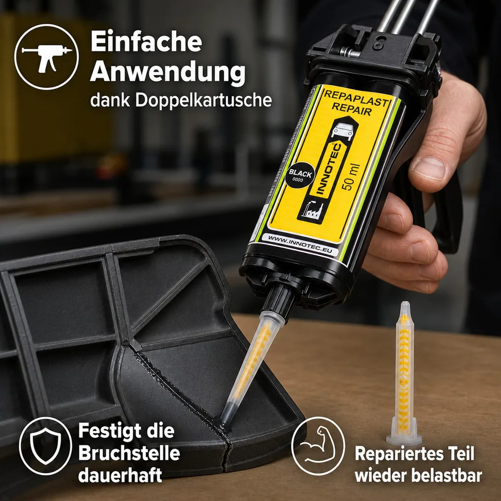 INNOTEC Repaplast Repair 50 ml schwarz Doppelkartusche