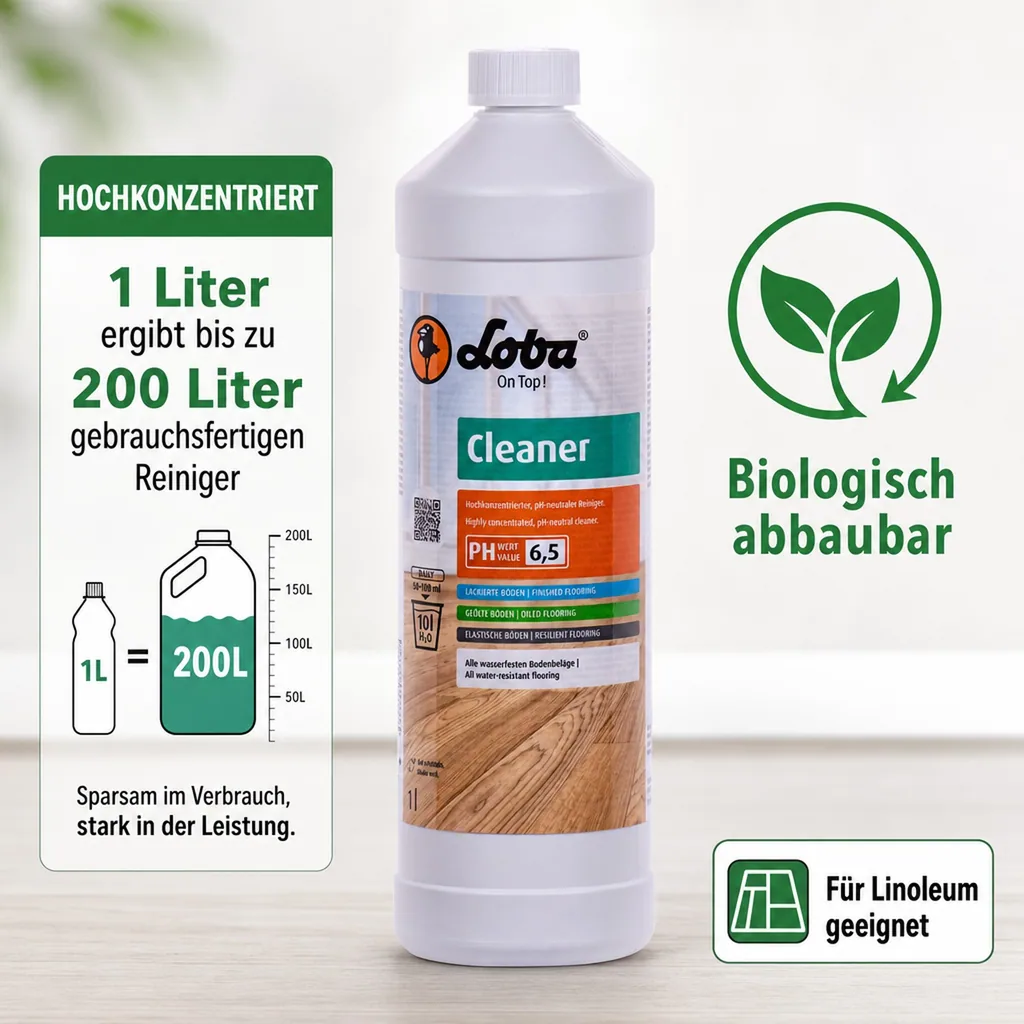 LOBA Cleaner 1 Liter Unterhaltsreiniger/Grundreiniger