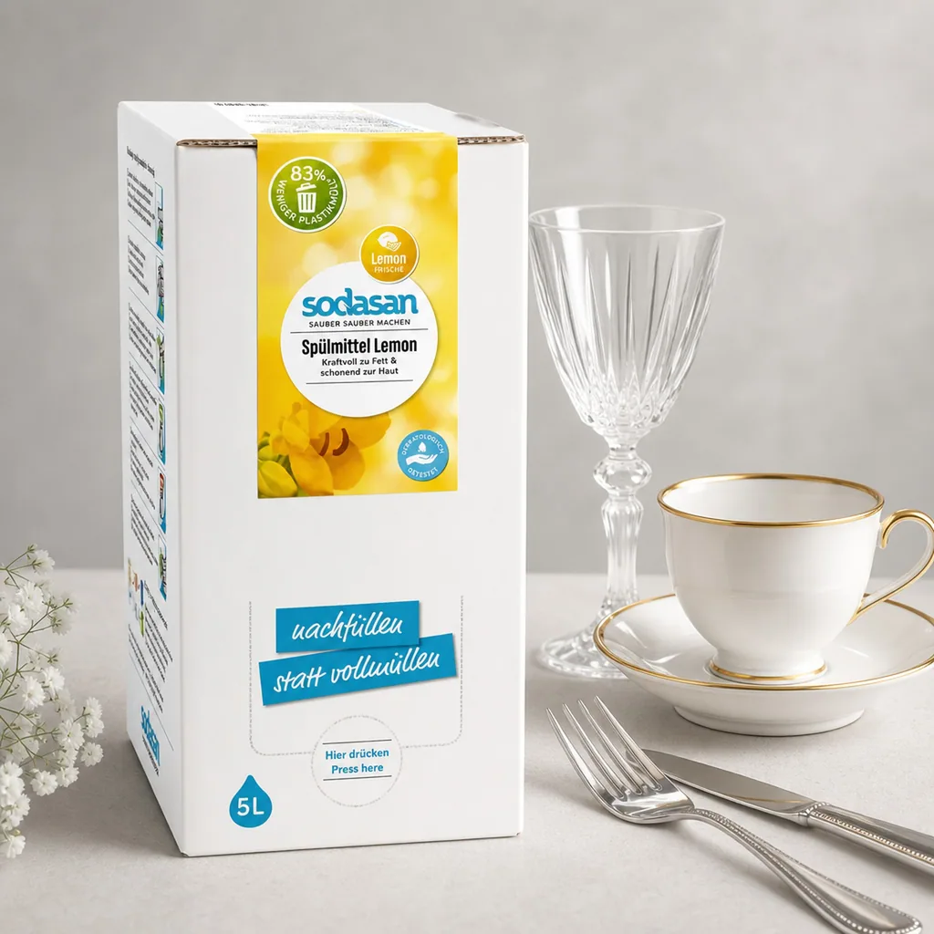 SODASAN Spülmittel Lemon & Lime 5 Liter Bag in Box