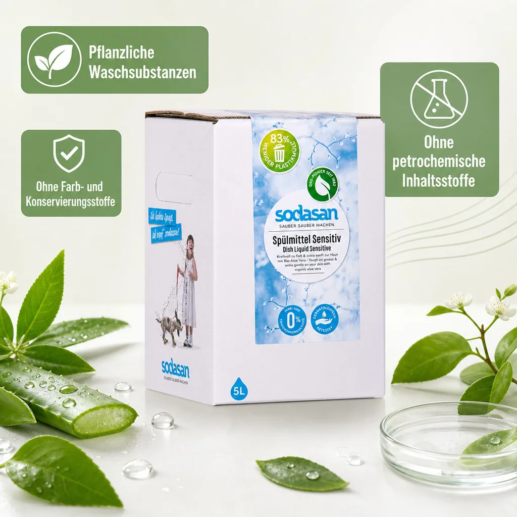 SODASAN Spülmittel Sensitive 5 Liter Bag in Box