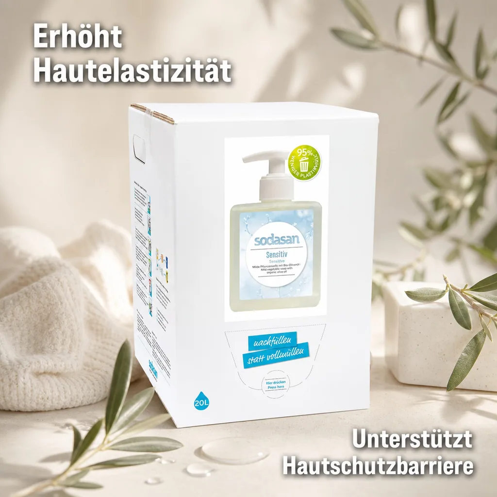 SODASAN Flüssigseife Liquid Sensitive 20 Liter Bag in Box
