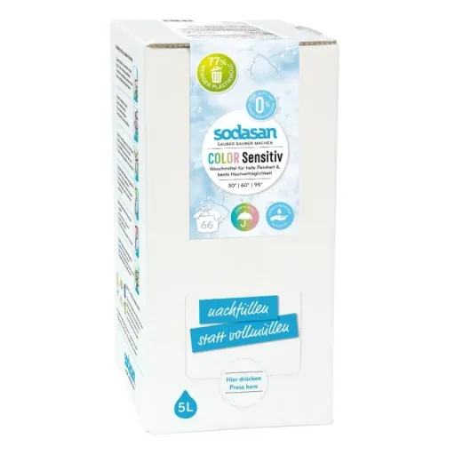 SODASAN COLOR Flüssigwaschmittel sensitiv 5 Liter Bag in Box