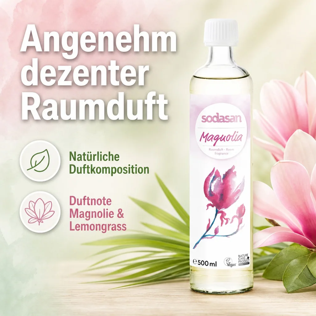 SODASAN Raumduft senses MAGNOLIE 500 ml Nachfüller