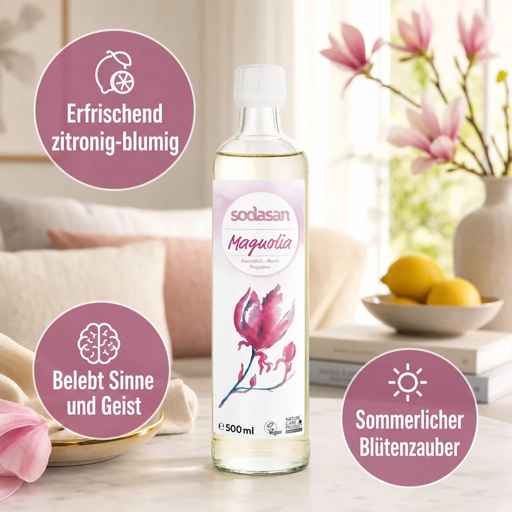 SODASAN Raumduft senses MAGNOLIE 500 ml Nachfüller