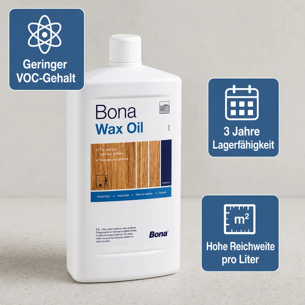 BONA Wax Oil W 1 Liter Beständiges Öl/Wachsgemisch