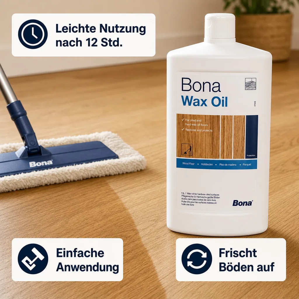 BONA Wax Oil W 1 Liter Beständiges Öl/Wachsgemisch