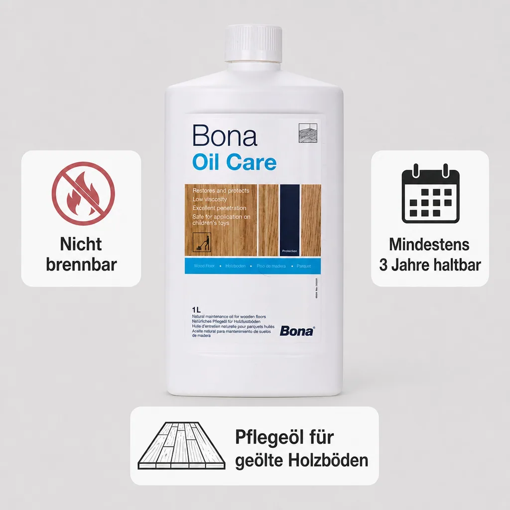 BONA Oil Care W 1 Liter Neutral Pflege für geölte Böden