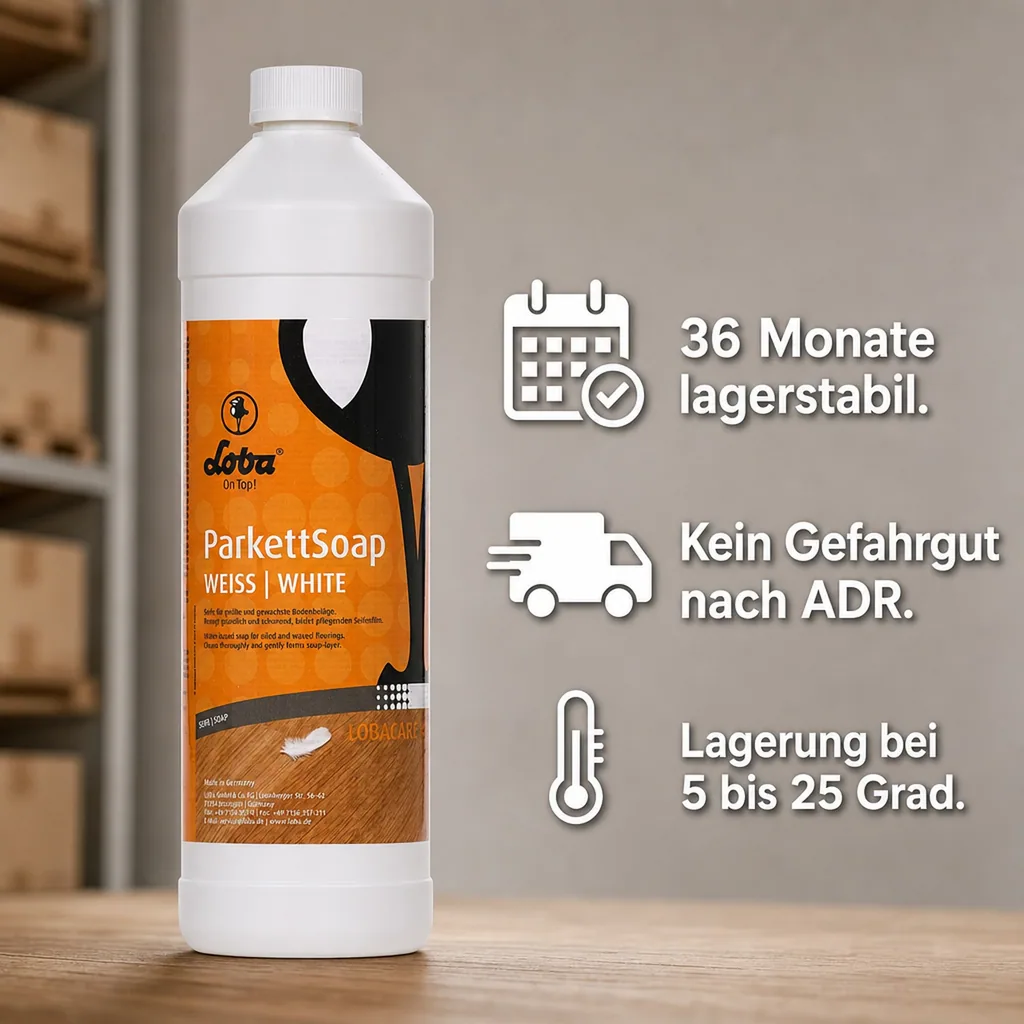 LOBA Parkett Soap 1 Liter weiß Parkettreinigung